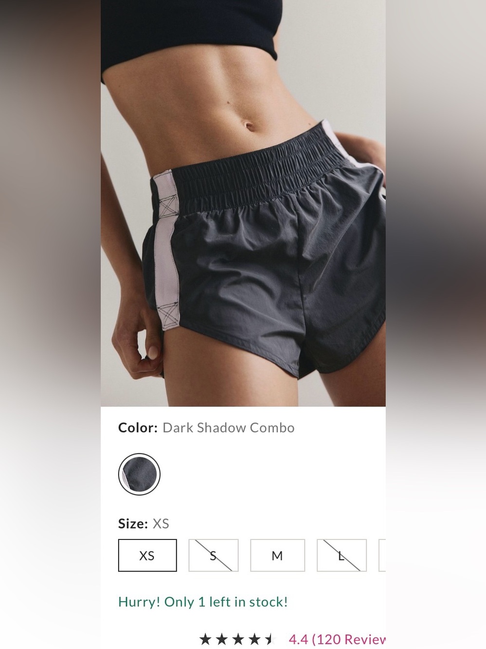FP Movement by Free People ~ Trail Angel Shorts ~ Dark Shadow Combo ~ XS ~ *NWT* - Picture 8 of 15